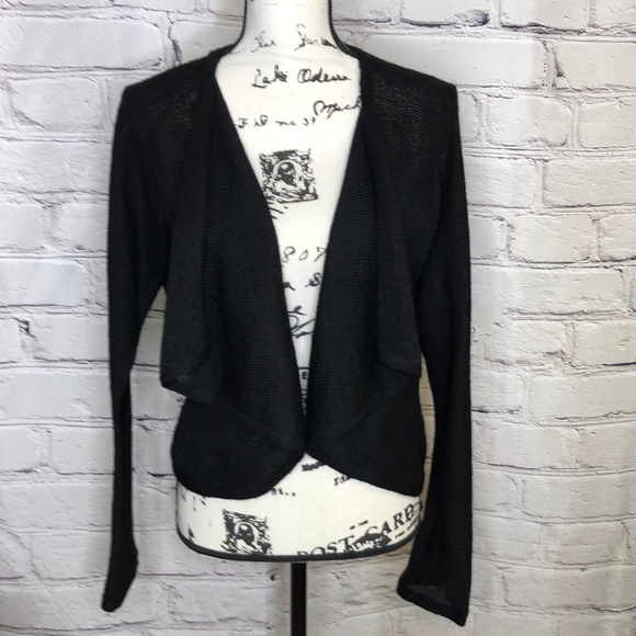 Origin Alpaca 100% Alpaca Black Open Front Cardigan - large - Picture 1 of 10